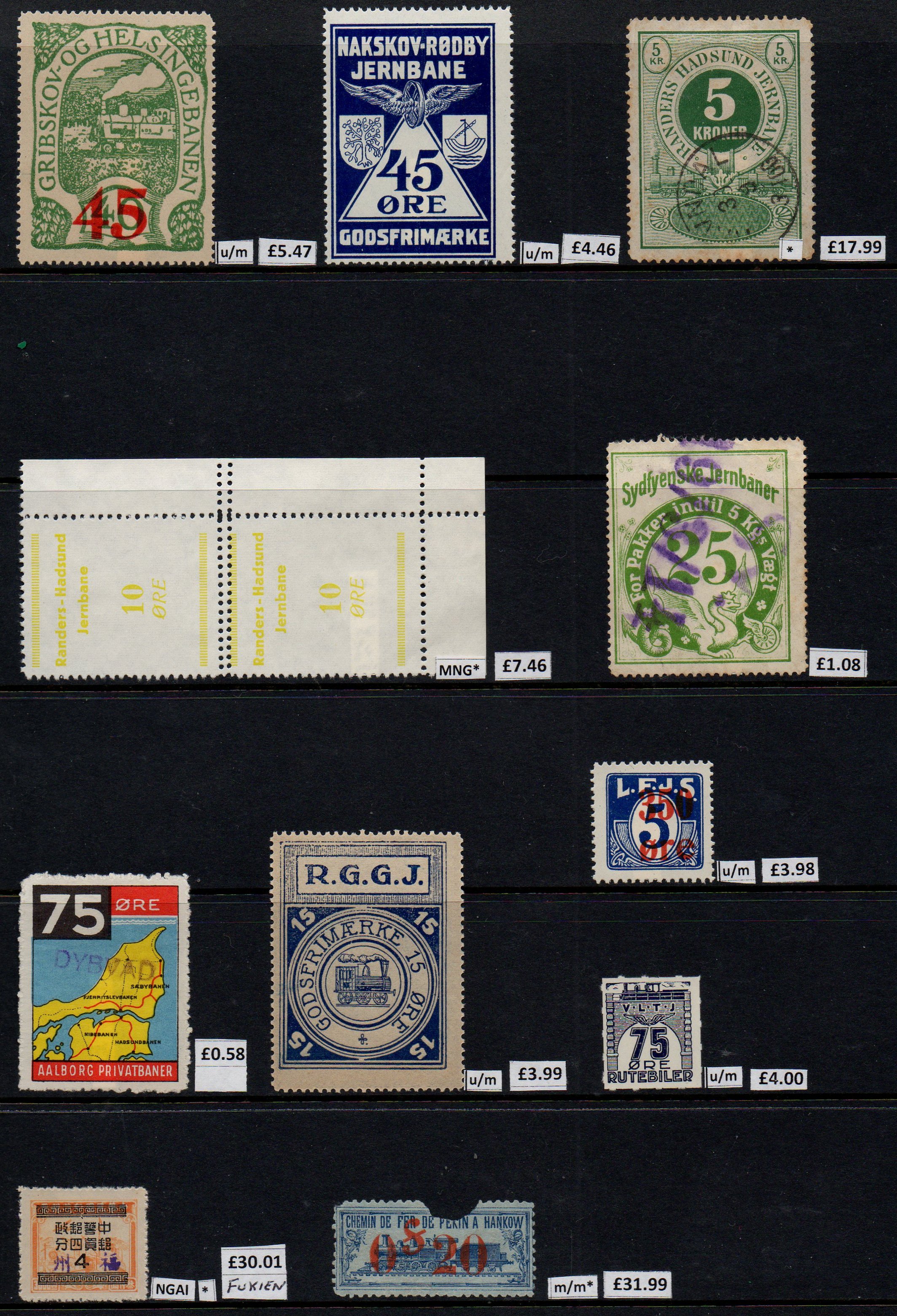 Railway Stamps Train Stamps Sellos Ferroviarios Timbres-poste ferroviaires Briefmarken Eisenbahn
